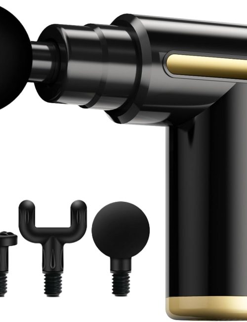 Massage Gun, Electric Massager, Suitable for Whole Body to Relieve Fatigue, Replaceable Massage Head Impact Massager, The Best Choice for Gift Giving (Black-720)
